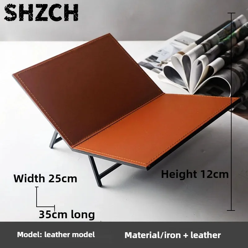 Minimalist Acrylic X-Shape Book Holder Living Room Magazine Rack Office Newspaper Organizer Stand Chic Book Display Decor