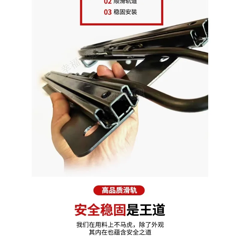 Modifikation der Rücksitz-Gleitschiene, spezielles Zubehör für Sitzgleitschienen der dritten Reihe