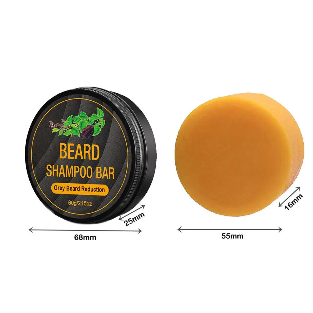 1/3 Stuks Haar Verduistering Shampoo Bar Grijs Haar Baard Reductie Handgemaakte Zeep Zwarte Baard Haarzeep Effectieve Organische Milde Formule