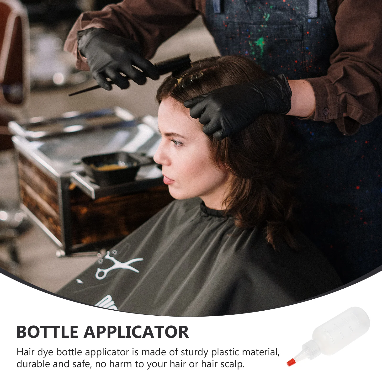 

18Pcs 120Ml Pointed Mouth Bottles Squeeze Liquid Containers for Hair Dye Shampoo Conditioner Scalp Care Pigment