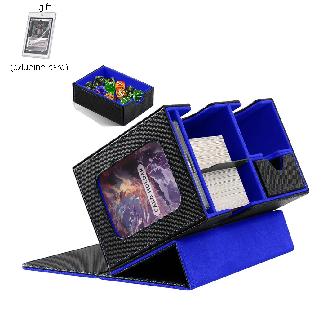 Card Deck Box Organizer Holder Storage Hobbies for Commander Mtg Card Carrying Organiser Case Leather Card Deck Storage Box