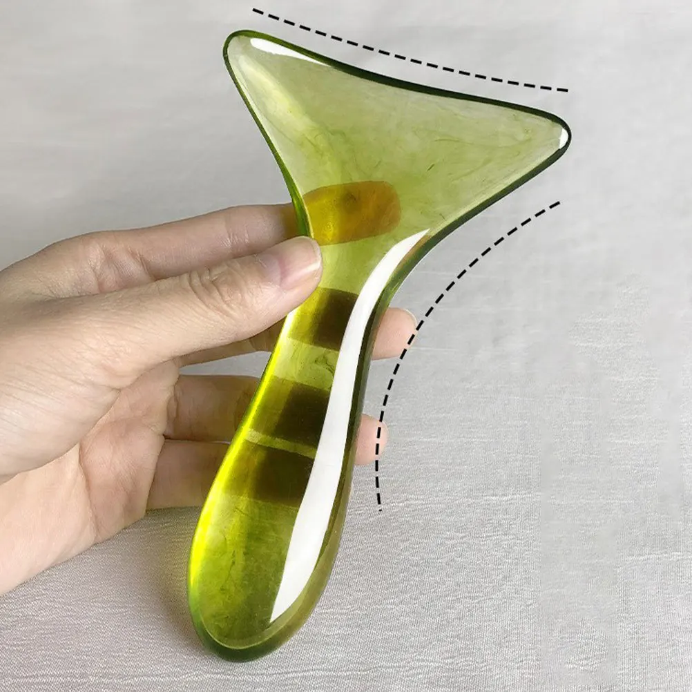 

2Pcs Gua Sha Massage Tool Body Face Neck Back Scraping Board Full Body Meridian Muscle Relieving Spa Hand Massager Tool