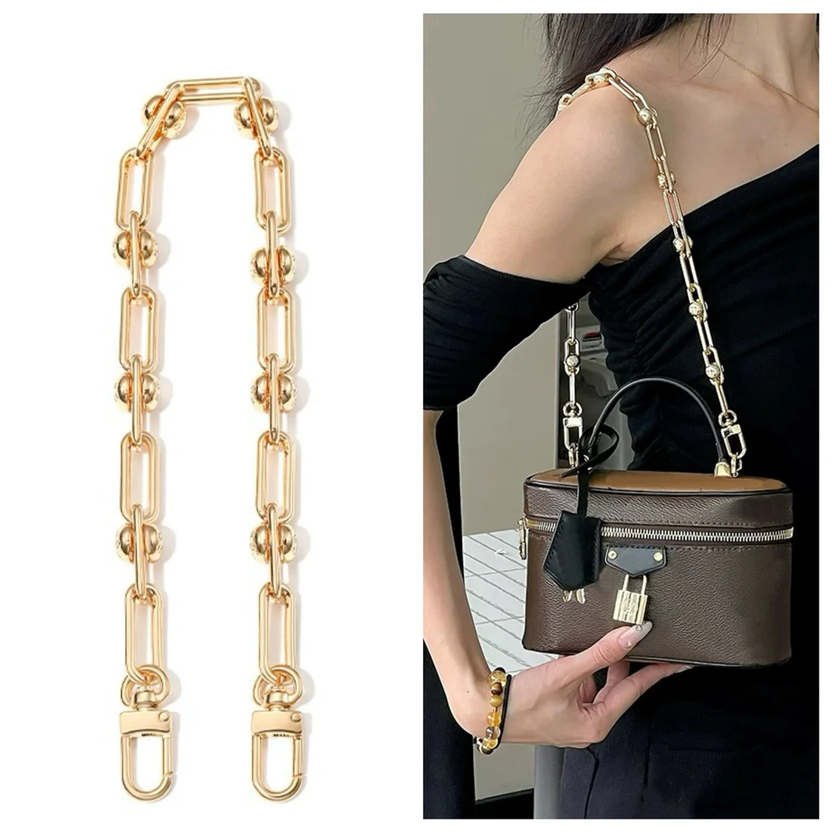 light-gold-chunky-chain-purse-strap-extender-accessory-link-charms-decoration-underarm-bag-strap-handle-repalcement-for-l-v-bag
