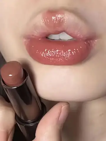 Lipstick red brown lipstick waterproof moisturizing mirror lipstick lip gloss natural long-lasting makeup Valentine's Day gift
