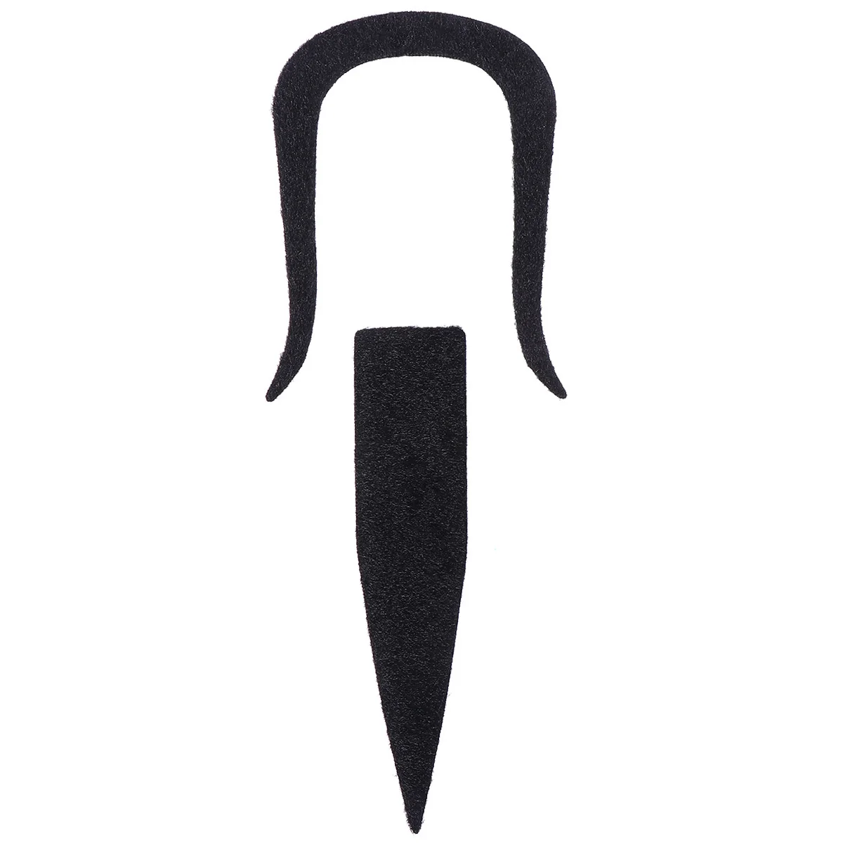 2 szt. Czarny zestaw brody samoprzylepnej, sztuczne wąsy na imprezę, Halloween, przebranie, akcesorium do kostiumu, włosie na twarz