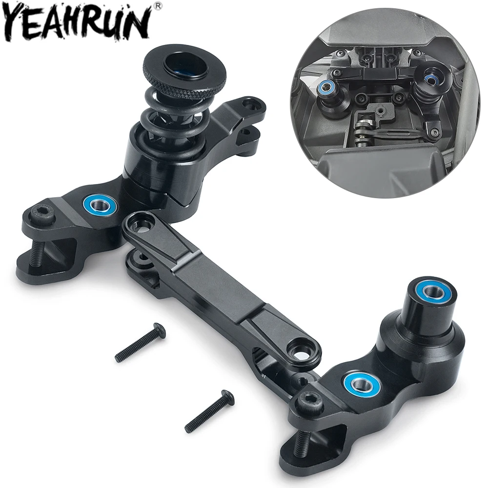 YEAHRUN Aluminum Alloy Steering Bellcrank Assembly for 1/5 X-MAXX Xmaxx 8S RC Buggy Truck Upgrade Parts