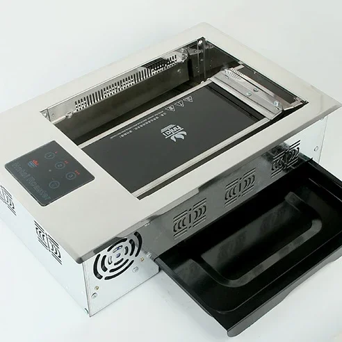 

-Korean Infrared Electric Oven Smokeless Oven Square Upper Exhaust Barbecue Electric Oven