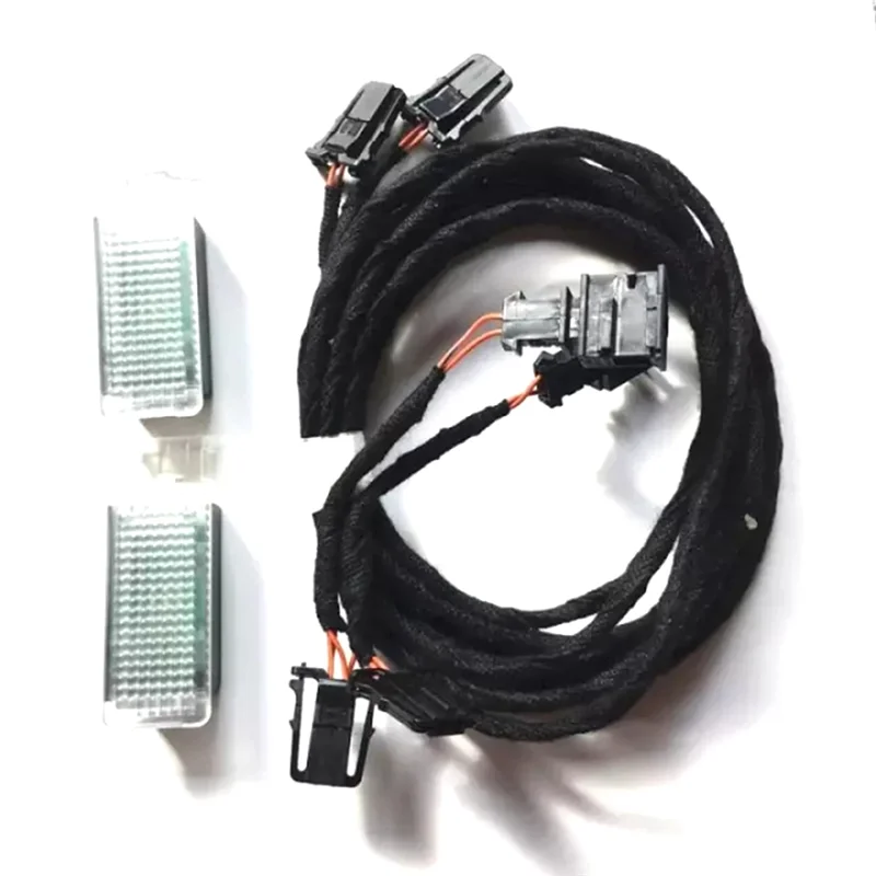 

1 комплект автомобильных светодиодных фонарей для ног с жгутом проводов для PASSAT 3G B8 Golf 7 MK7 Tiguan 2017 5GG947409-A28K