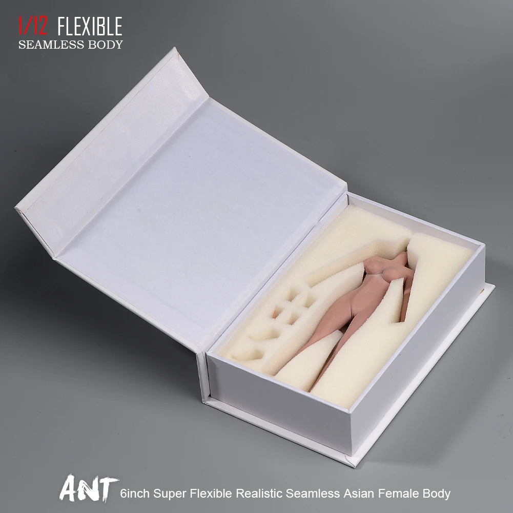 Ant t305 1/12 corpo sem costura super flexível com pés destacáveis 6 "palha/bronze soldado feminino figura de ação brinquedo