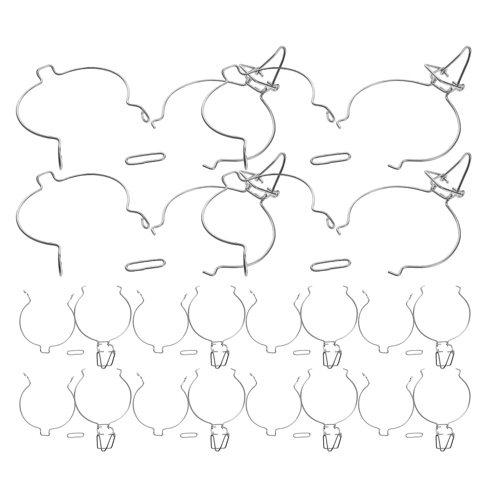 

10Pcs Glass Jar Wire Clamp Sealing Can Wire Buckle Stainless Steel Airtight Lock for Food Preservation Honey Jam