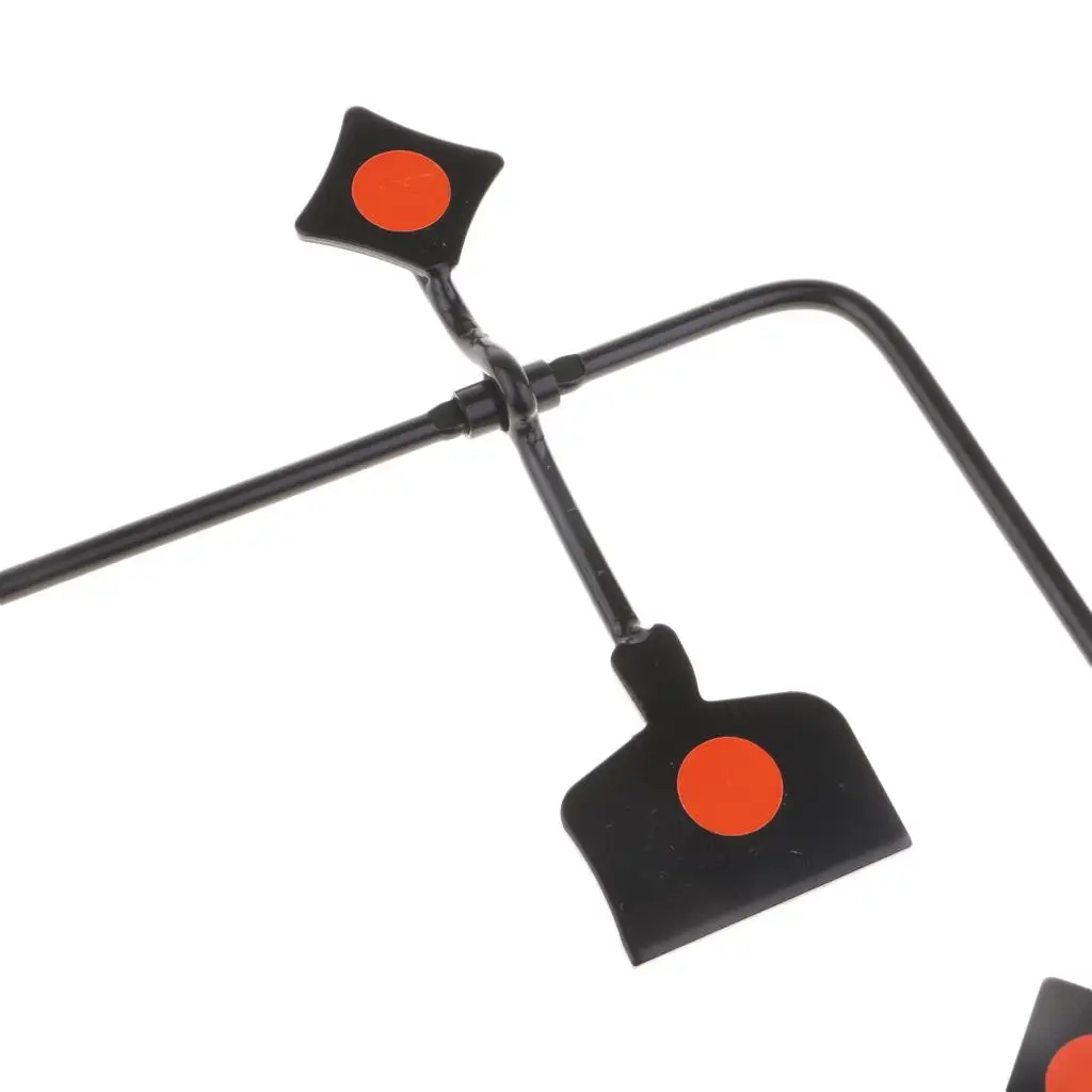 

3D Archery Steel Stand Automatic Reset Spinner Target for Shooting Equipment Practice Range