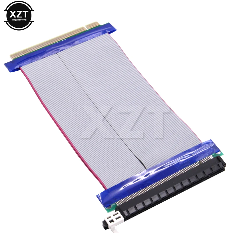 High Quality PCIe 16X PCI Express PCI-E 16X to 16X Riser Extender Card Adapter Flexible Cable