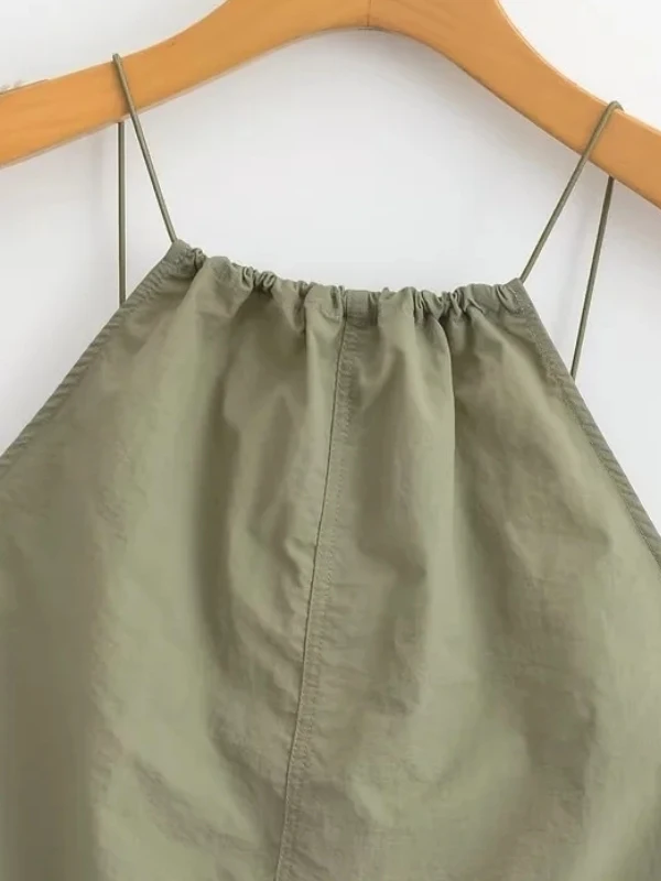 夏の新作セクシーバックレススリングミディドレス-レディースカジュアルミルクシルク生地-女性用ファッショナブル日焼け止めレギンスアクセサリー