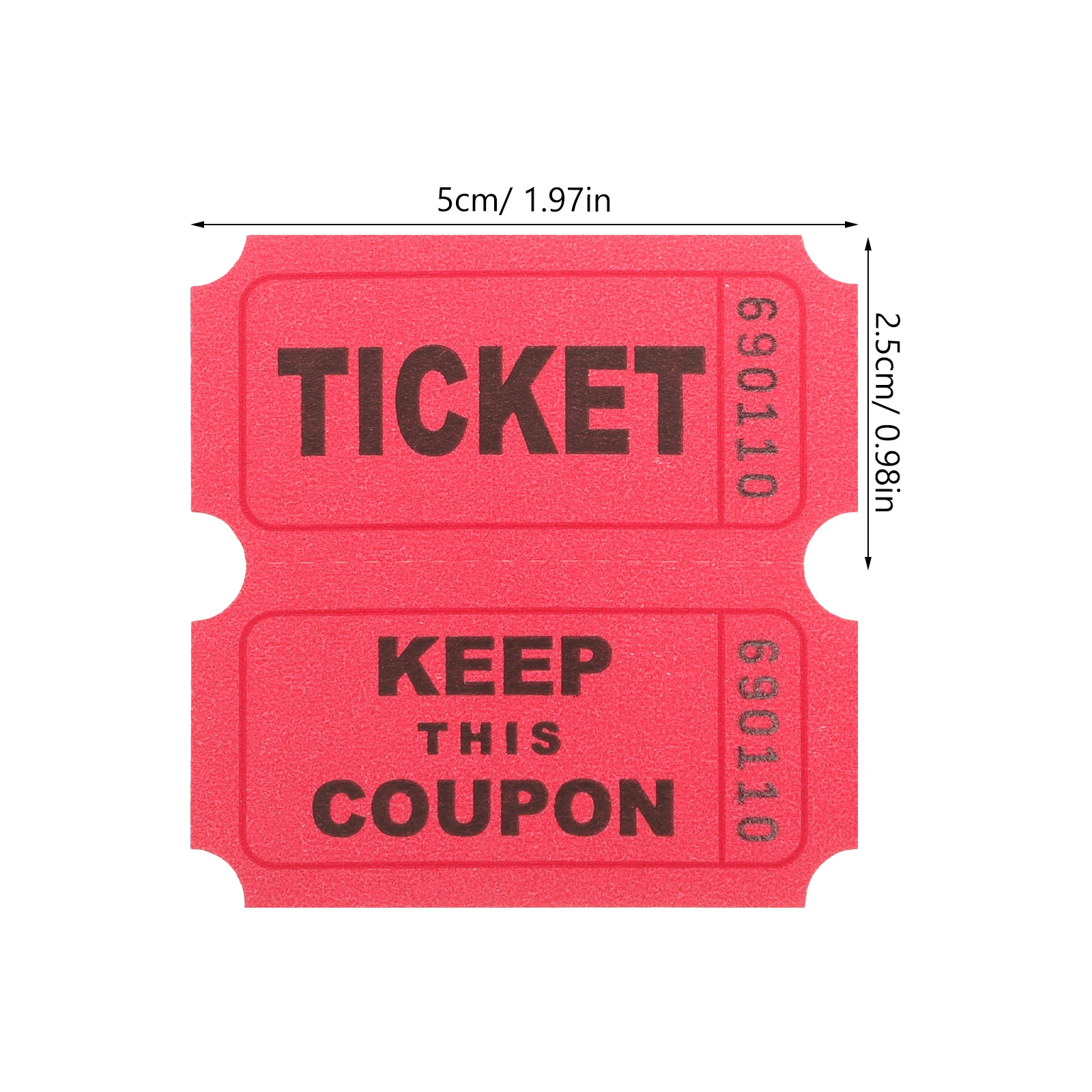 100pcs Raffle Tickets Single Tickets Amusement Park Tickets Universal Tickets Tickets Label  loaded game Lottery tickets