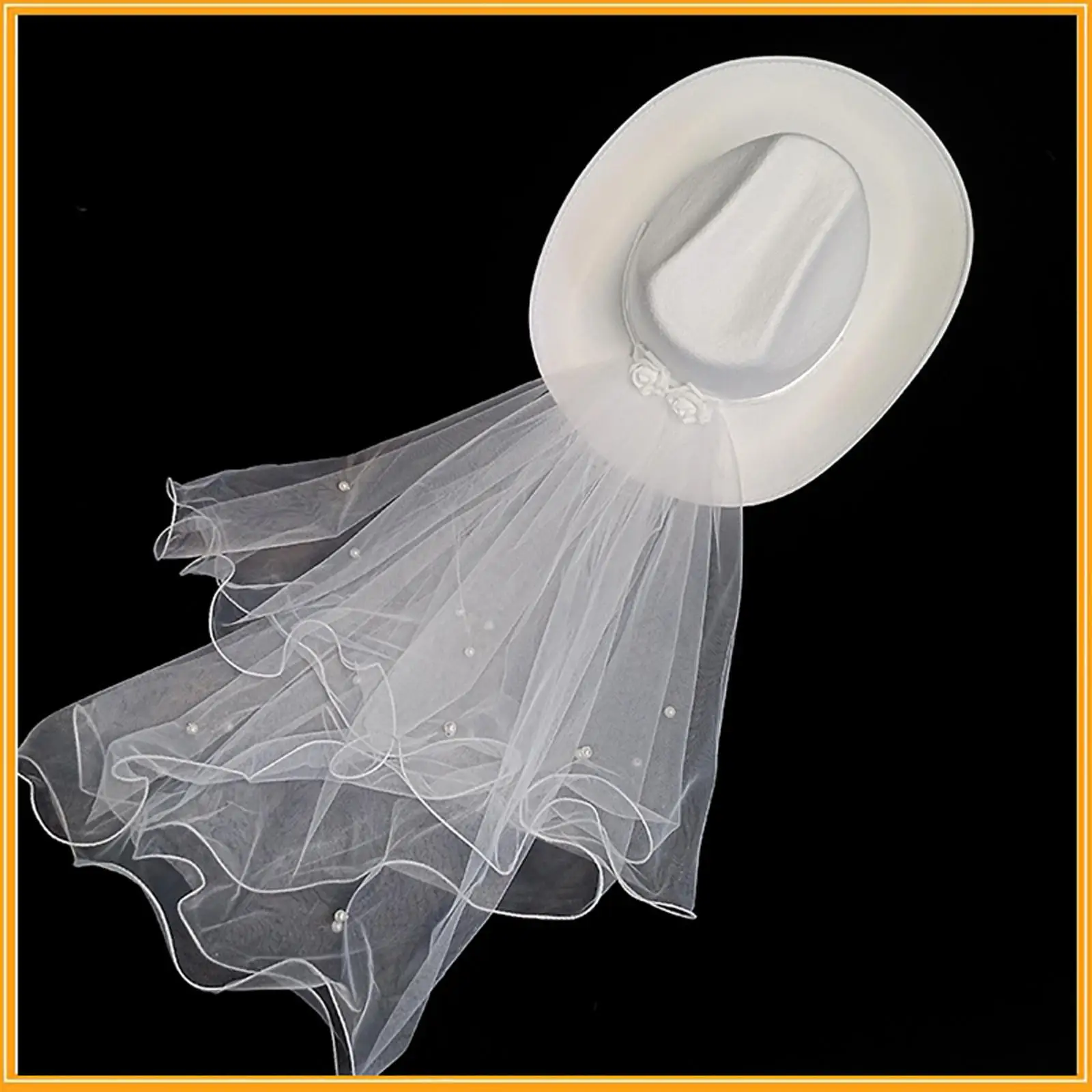 Cowgirl Hats with Women Cowboy Hat for Bridal Wedding Summer Outdoor