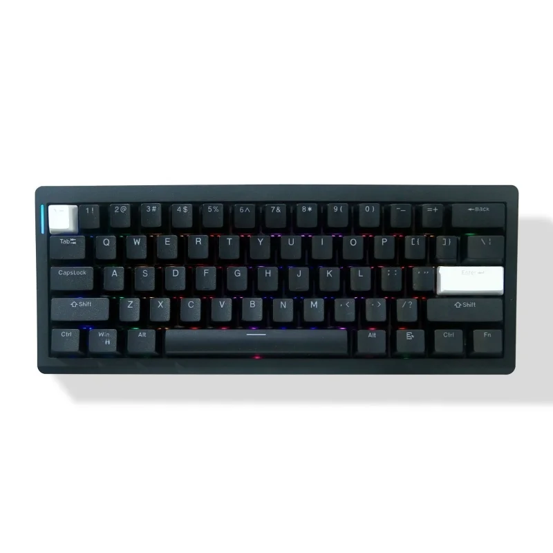 

Gmk61 84 Keys Three-Mode Mechanical Keyboard 2.4g Wireless Hot-Swappable Gasket Rgb Lighting Custom Gaming Keyboard