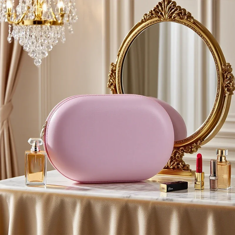 Large Capacity Silicone Cosmetic Bag Waterproof Travel Storage Dust-proof Zipper Coin Purse Space Saving Cosmetic Case