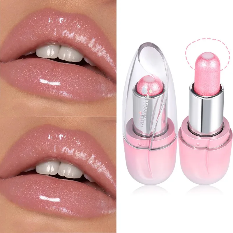 Batom Brilhante Gelatina, Brilho Labial, Sanduíche, Sexy, Gordo, Bálsamo, Nu Vermelho, Copo Sem-Stick, Esmalte Hidratante, Maquiagem Coreana, Cosméticos