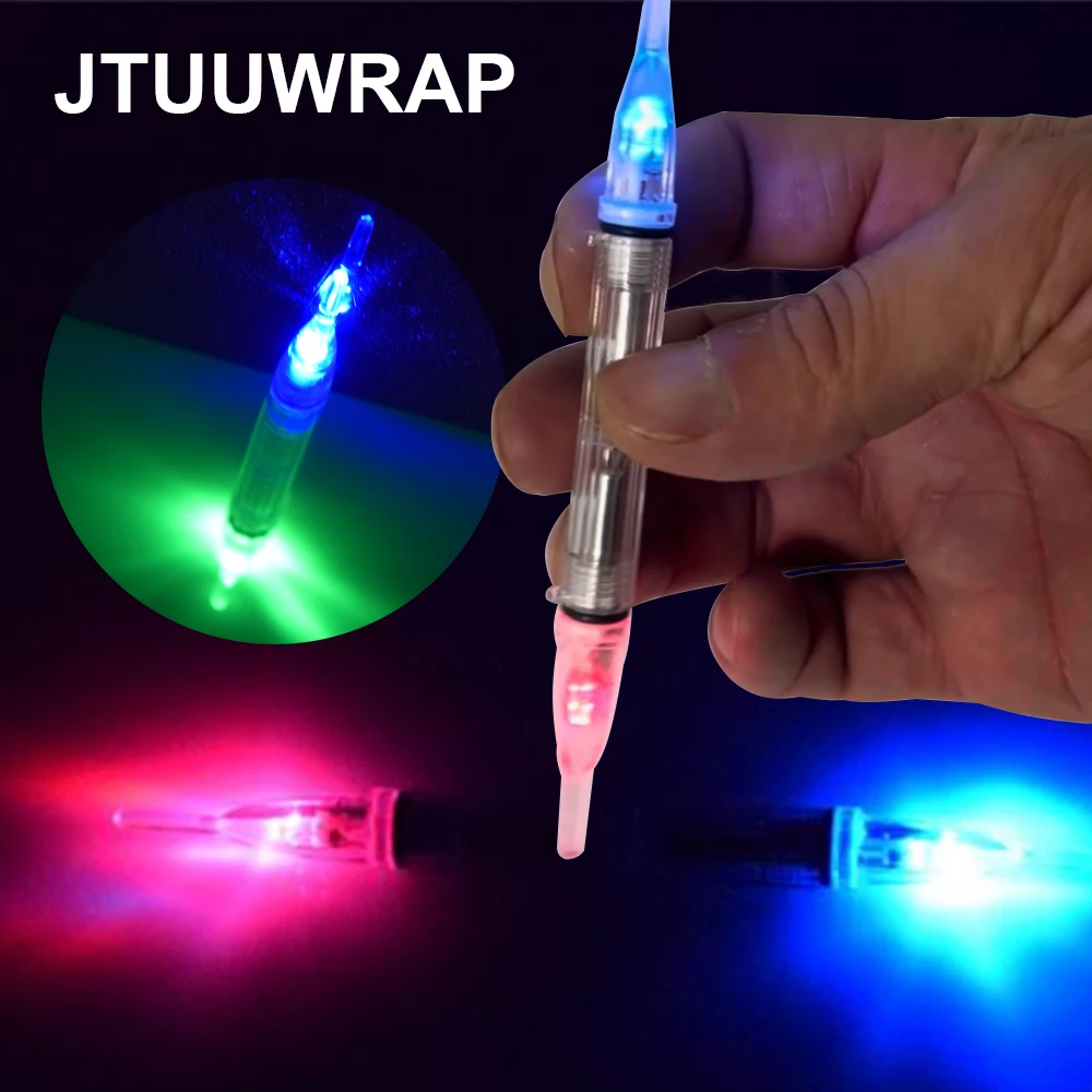 5 pcs LED underwater fishing lights, electronic glow sticks, flashing lights at both ends to attract fish, hairtail light