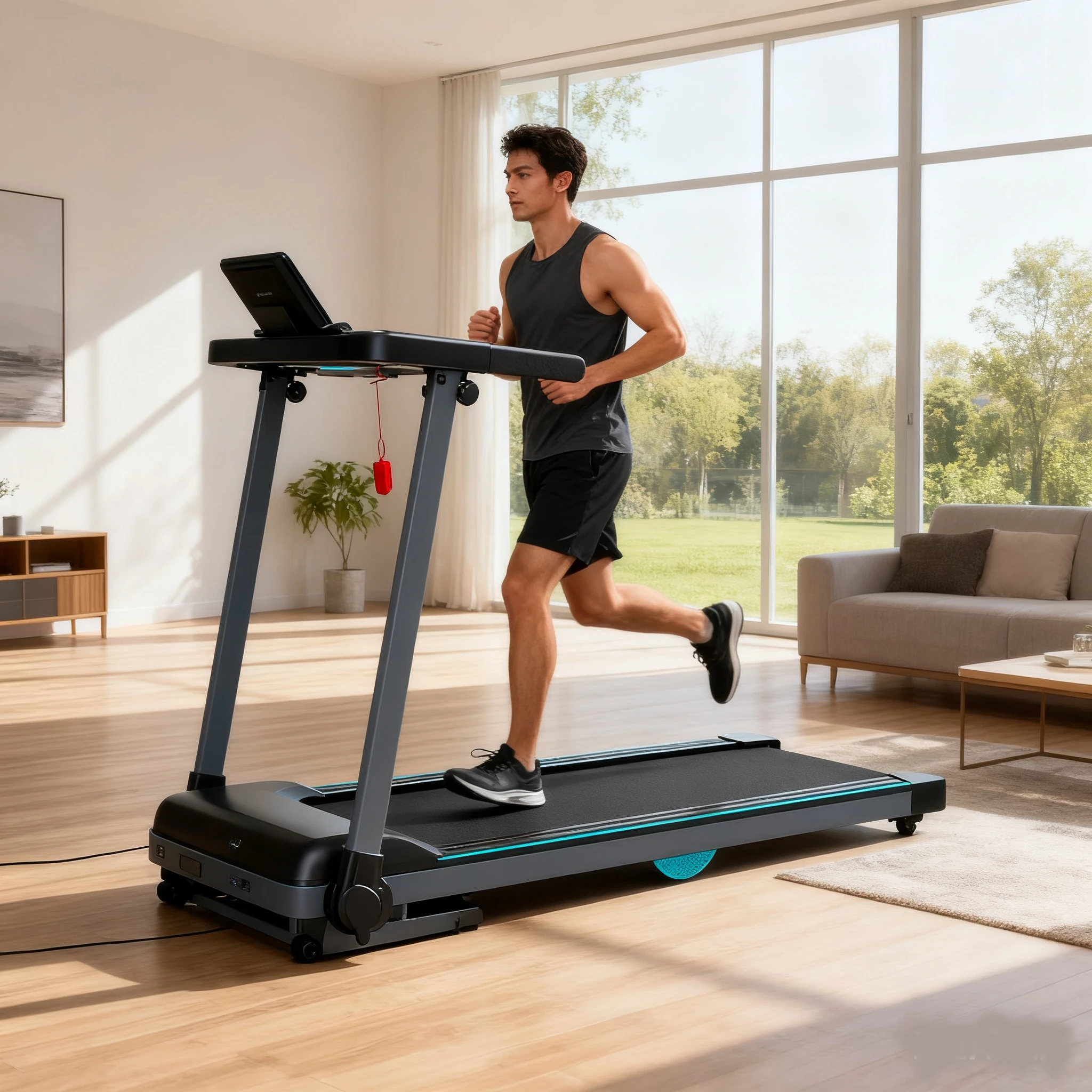 

Professional Foldable Indoor Sports Adjustable Speed Electric Running Fitness Machine Walking Pad Treadmill for Home Use