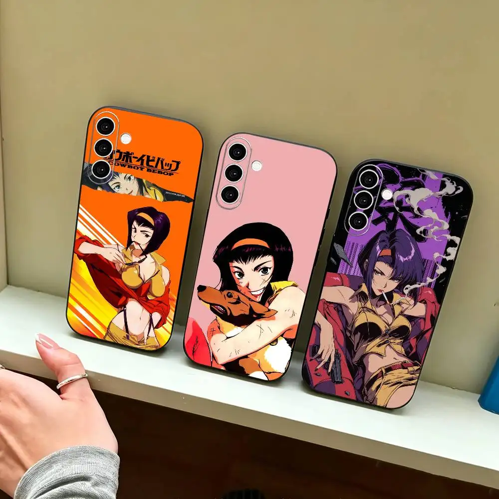 Cowboy Bebop Faye Valentine  Phone Case Black Silicone Soft For Samsung Galaxy A73,A72,A71,A70,A53,A52,A51