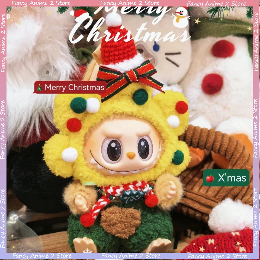 

Рождественская одежда для куклы Labubu, креативная милая одежда, подходящая для V1 V2 V3, мини-плюшевая кукла, одежда, модные аксессуары