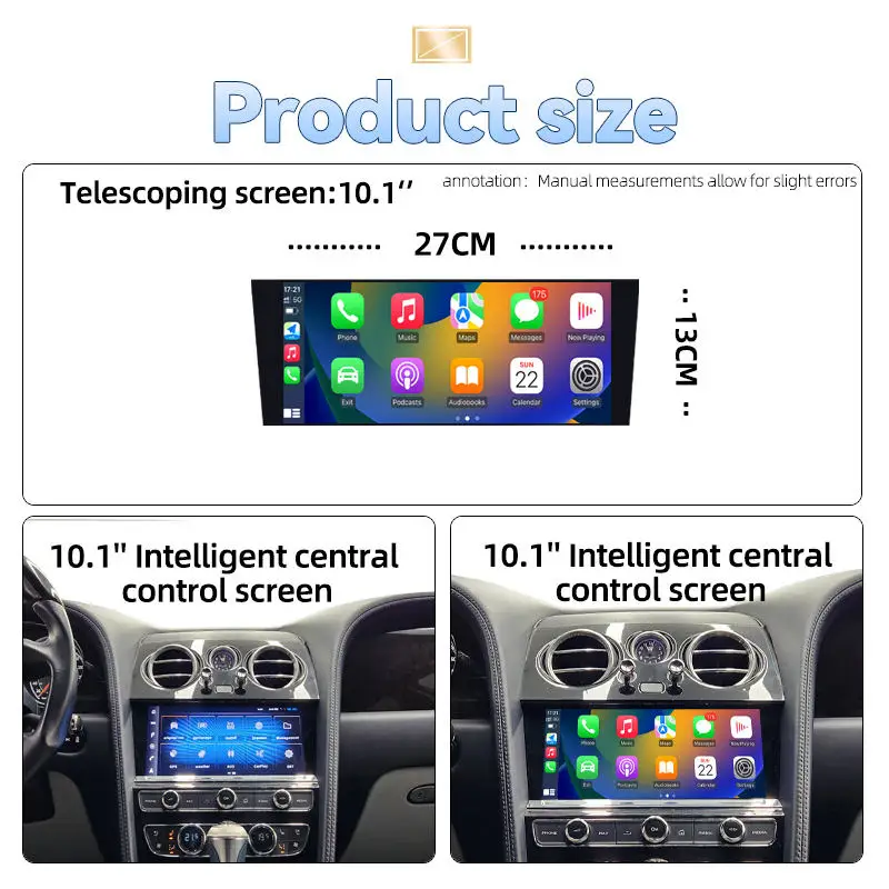

10.1 Inch 8-Core Android 13 System Car DVD Player Multimedia GPS Navigation for Bentley Flying Spur Continental 2005-2019