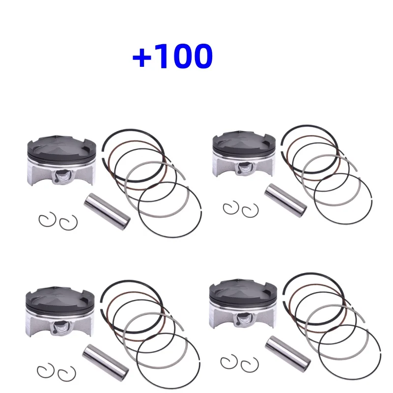 67mm + 25 50 75 100 Motor Piston and Piston Rings Kit For Honda CBR600RR 2007-2023 CBR 600RR ABS 2009-2023 KN 9 13101-MFJ-D00