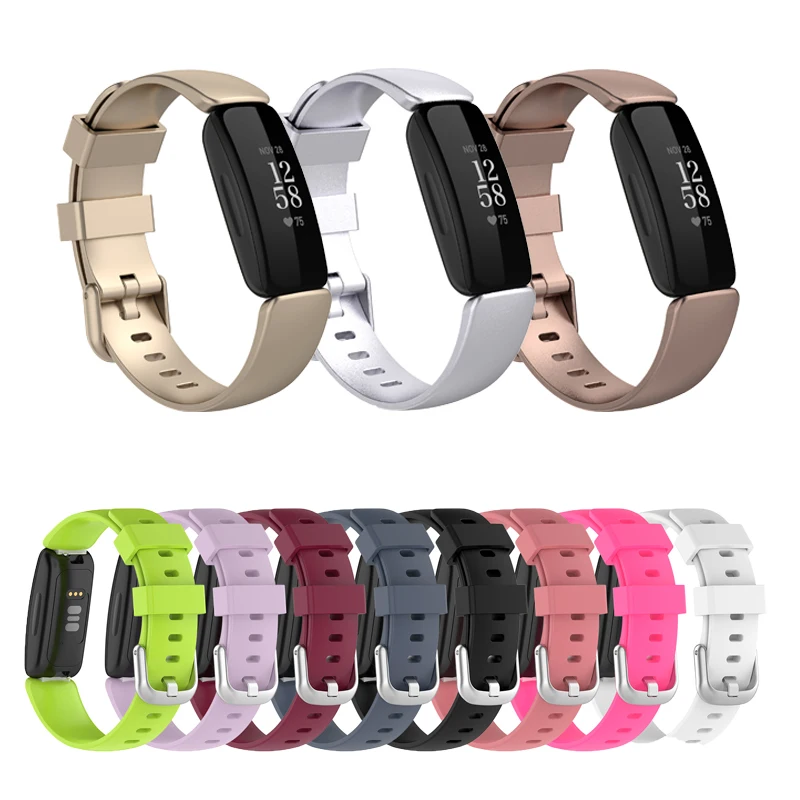 Silicone Band For Fitbit Inspire 2 Smart Bracelet Correa Women Men Replacement Wrist Strap For Fitbit ace 3 Watchband