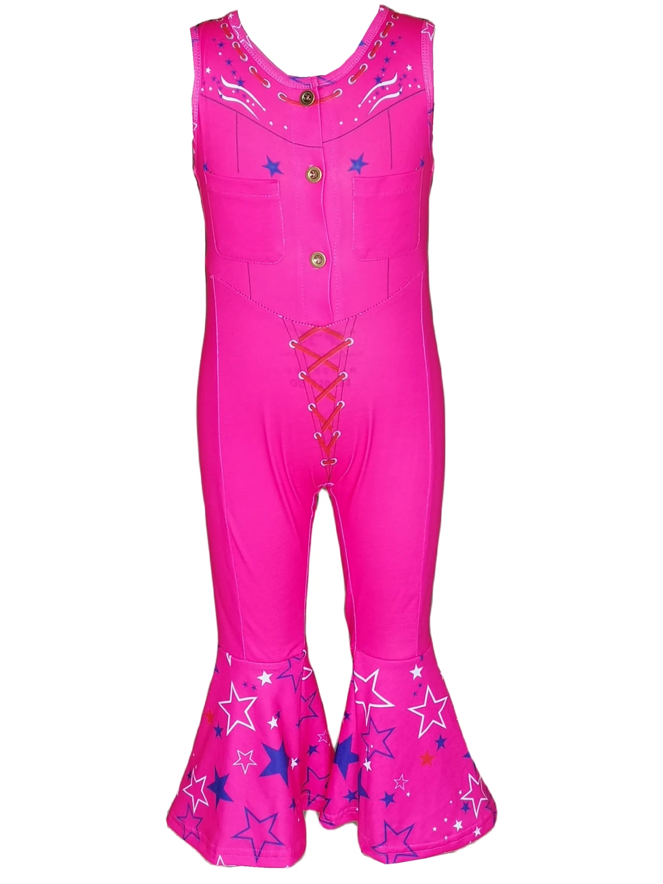 

Valentine's day Softest Girl Pink Princess Jumper Magical Holiday Trip Jumpsuit With Pockets Flutter Jumper Cosply Everyday Wear
