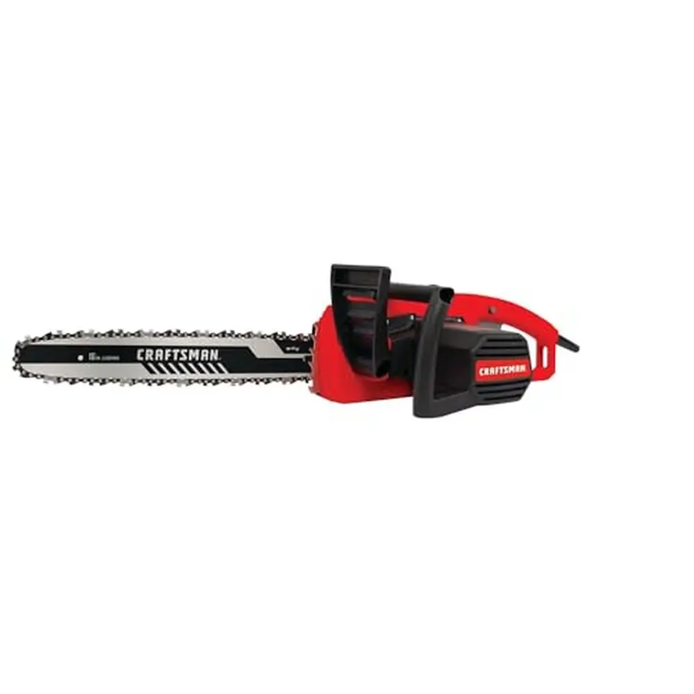 

16-Inch Electric Chainsaw 12-Amp Powerful Motor Low Kickback Bar Auto-Oiling Chain Tensioning Easy Adjust Cutting Performance