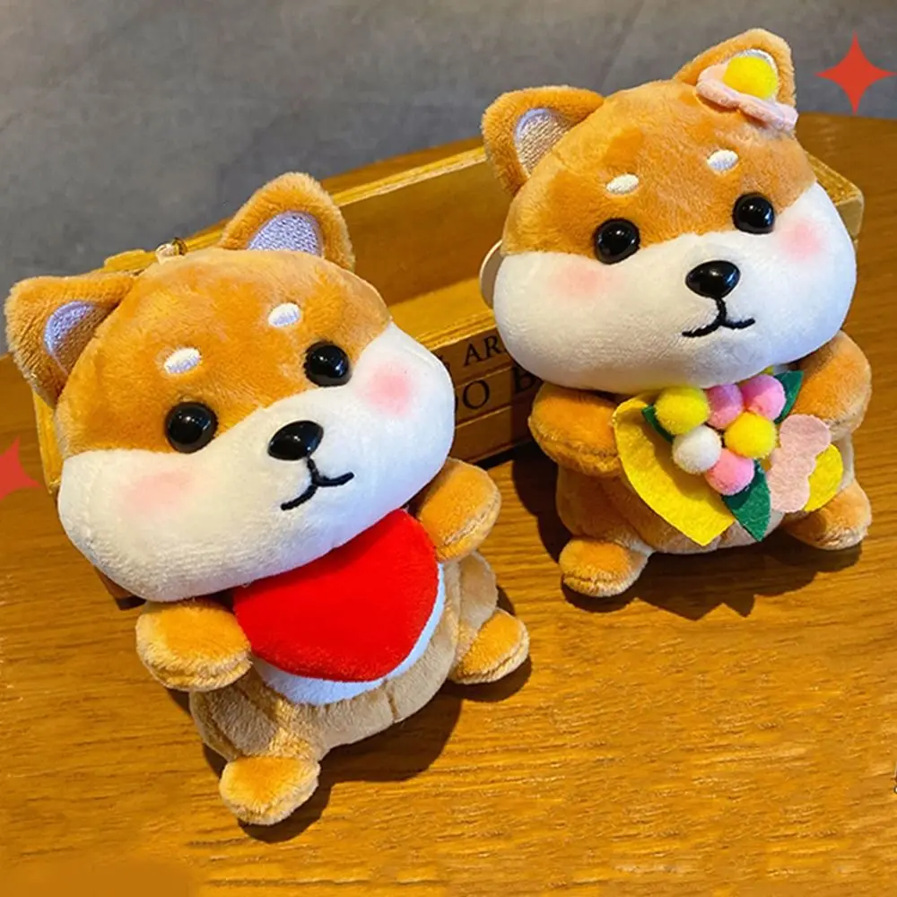 Cute Cartoon Shiba Inu Key Chain Cartoon Animal Fun Plush Doll Key Ring Unique Original Shiba Inu Doll Pendant Unisex