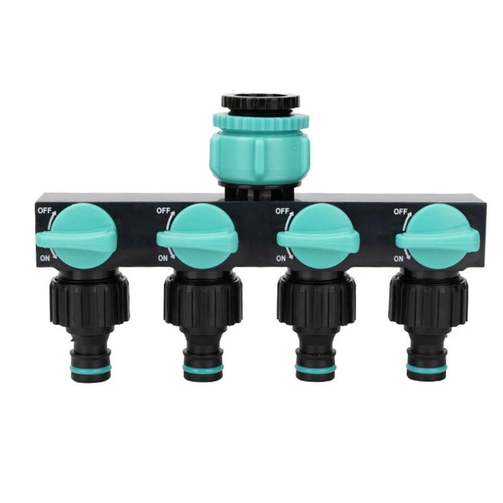 

Four Way Faucet Diverter For Garden Irrigation Valve Flow Control Four-way Faucet Independent Switch Leak-proof Operation