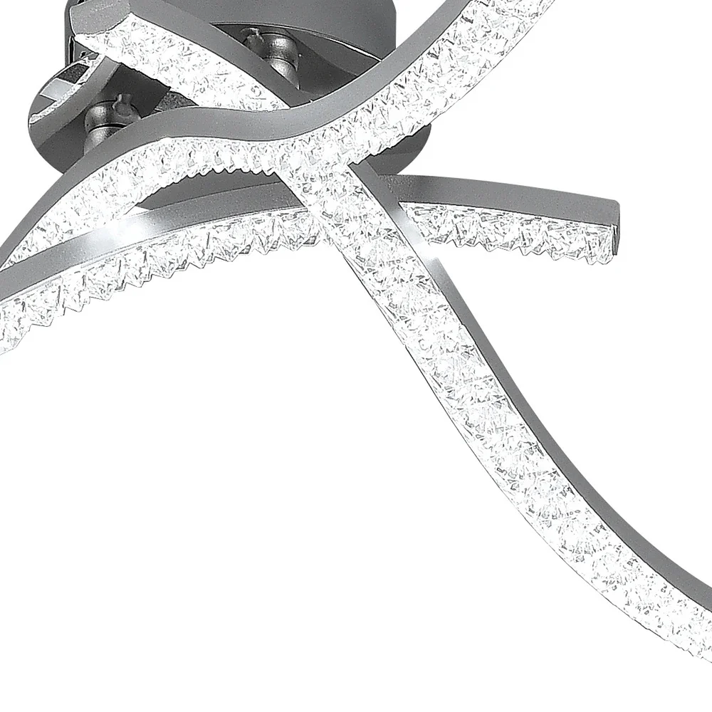 18W LED Ceiling Lights Modern Curved Design AC85-265V 3 Lights Bar Ceiling Lamp for Kitchen Living Room Modern Indoor Lamp Decor