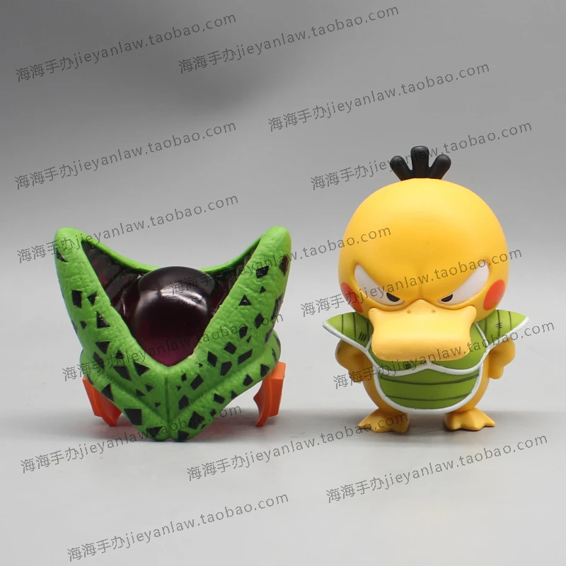 Pokemon Q Style Figure Psyduck Cos Cell Collectible Souvenir Anime Figures Model Statue Desk Ornament Gift For Kids Toys