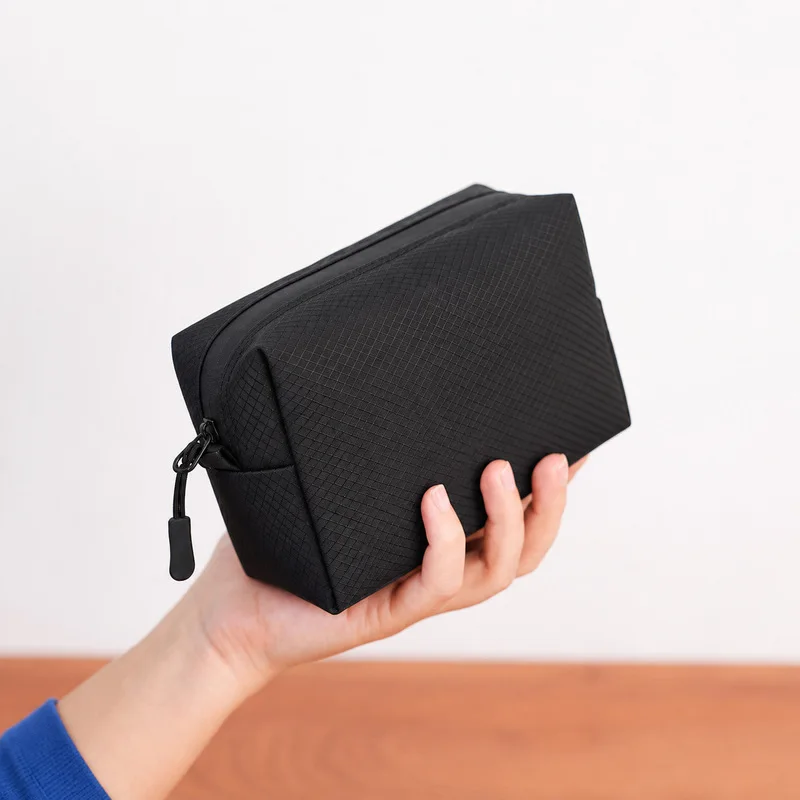 High-end waterproof makeup bag, small storage bag for toiletries, camping gear, and travel essentials, large capacity, suitable