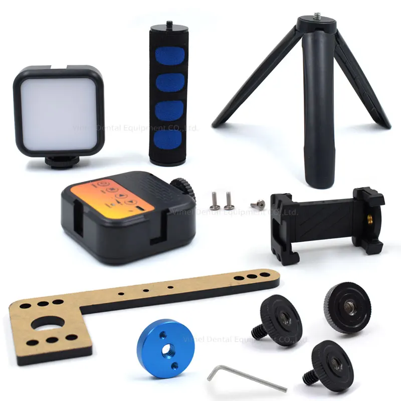 LED Phone Light for Pictures with The Handheld Tripod, Portable Ring Light for Dentist oral photography