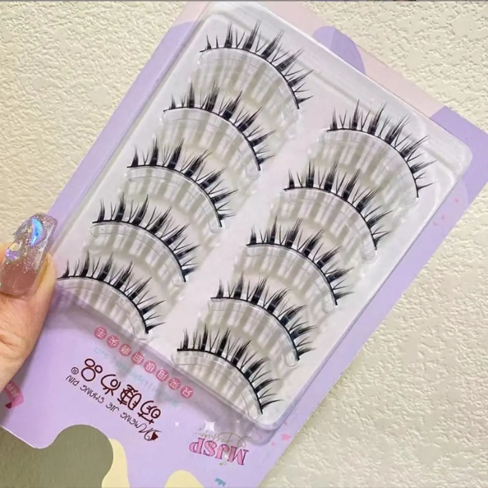 Estensione delle ciglia Ciglia finte a grappolo Dense Ciglia finte soffici fai-da-te Trucco Ciglia arricciate spesse a lunga durata