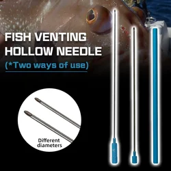 Quick Earthworm Hooking Needle Two-in-one Fish Venting Hollow Worm Baiting Needle Driller Gas Needle Fishing Tools
