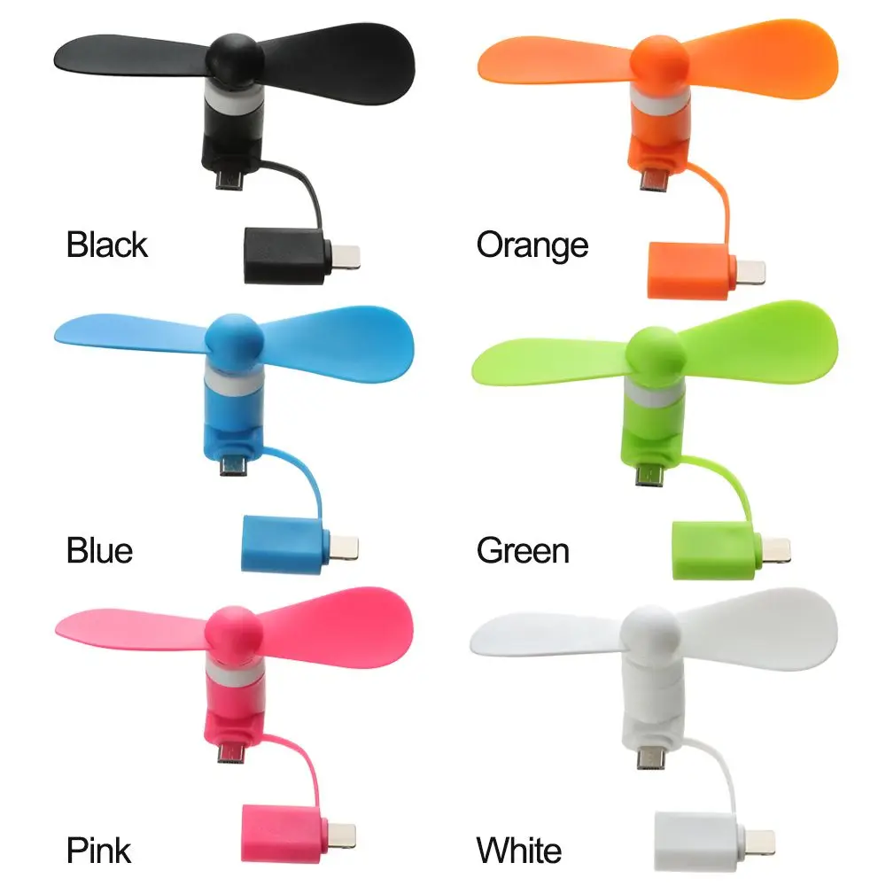 2in1 Mini Portable Mobile Phone Fan Cooler For Android For IPhone For Samsung For Huawei For iPad