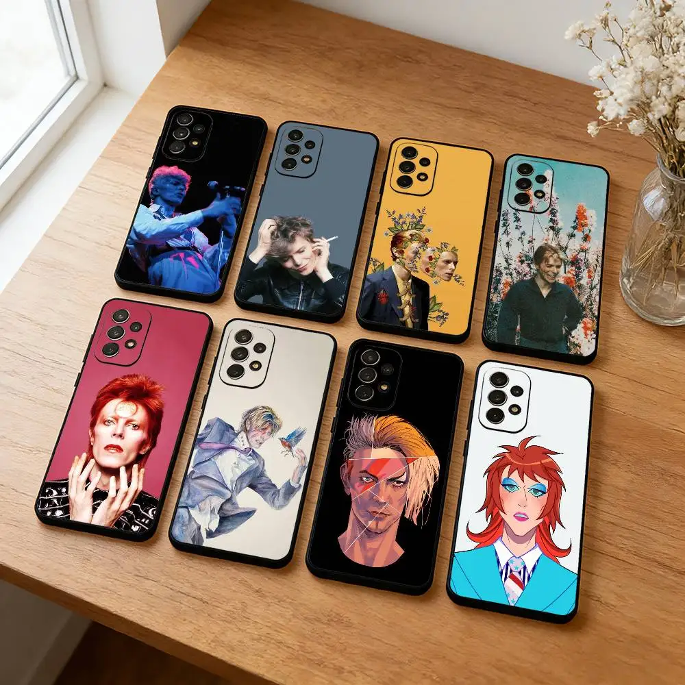 

Art-David-BowieS S-SINGER Phone Case For Samsung S25,S24,S23,S22,S21,S20,Plus,Soft Black Shell