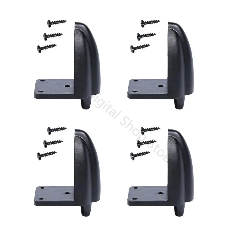 96BA 4er-Pack Studio-Monitor-Isolationsfüße reduzieren Verzerrungen, Desktop-Lautsprecherfüße, Riser, Ständer zur – Detail 5