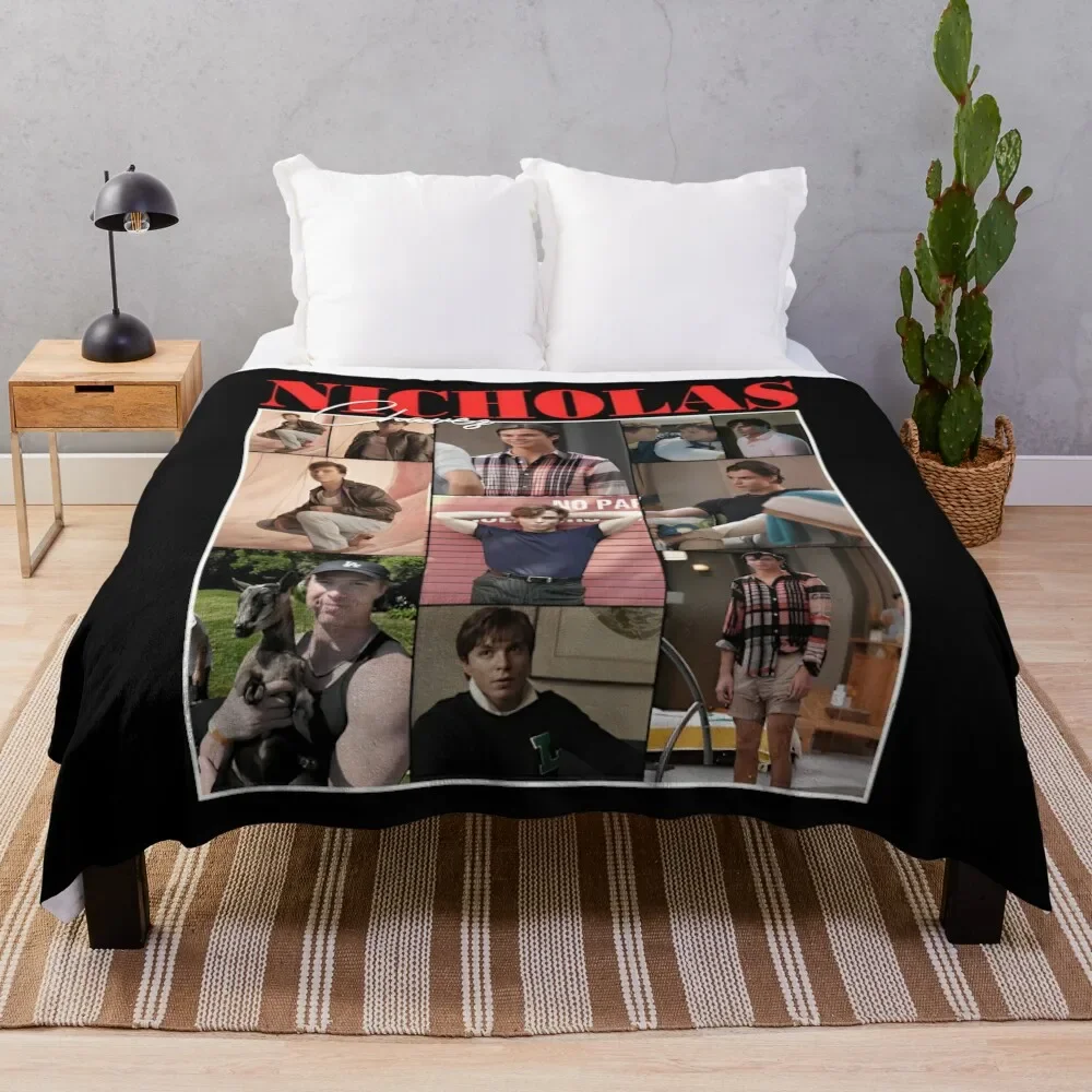 

Nicholas Chavez Throw Blanket Baby Bed linens Hair Blankets