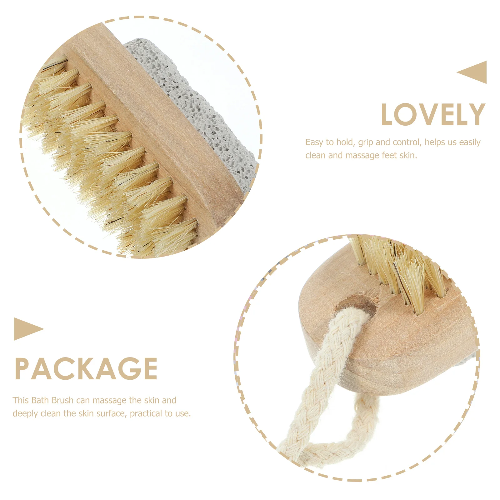 2 個クリーン両面軽石ブラシ爪剥離角質ストーンフットバススクラバーボディシャワー Hemu と男