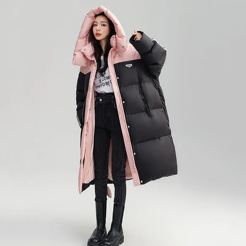 90% White Duck Down Women Winter Jacket Warm Hooded Parkas Female Fashion Design Thickened Snow Puffer Coats