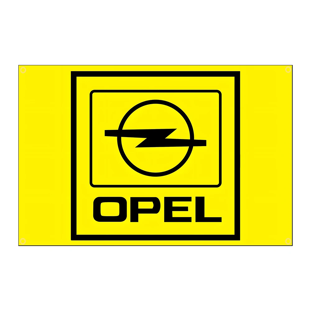 3Jflag  90x150cm  Opel logo Yellow Interior decoration banner tapestry