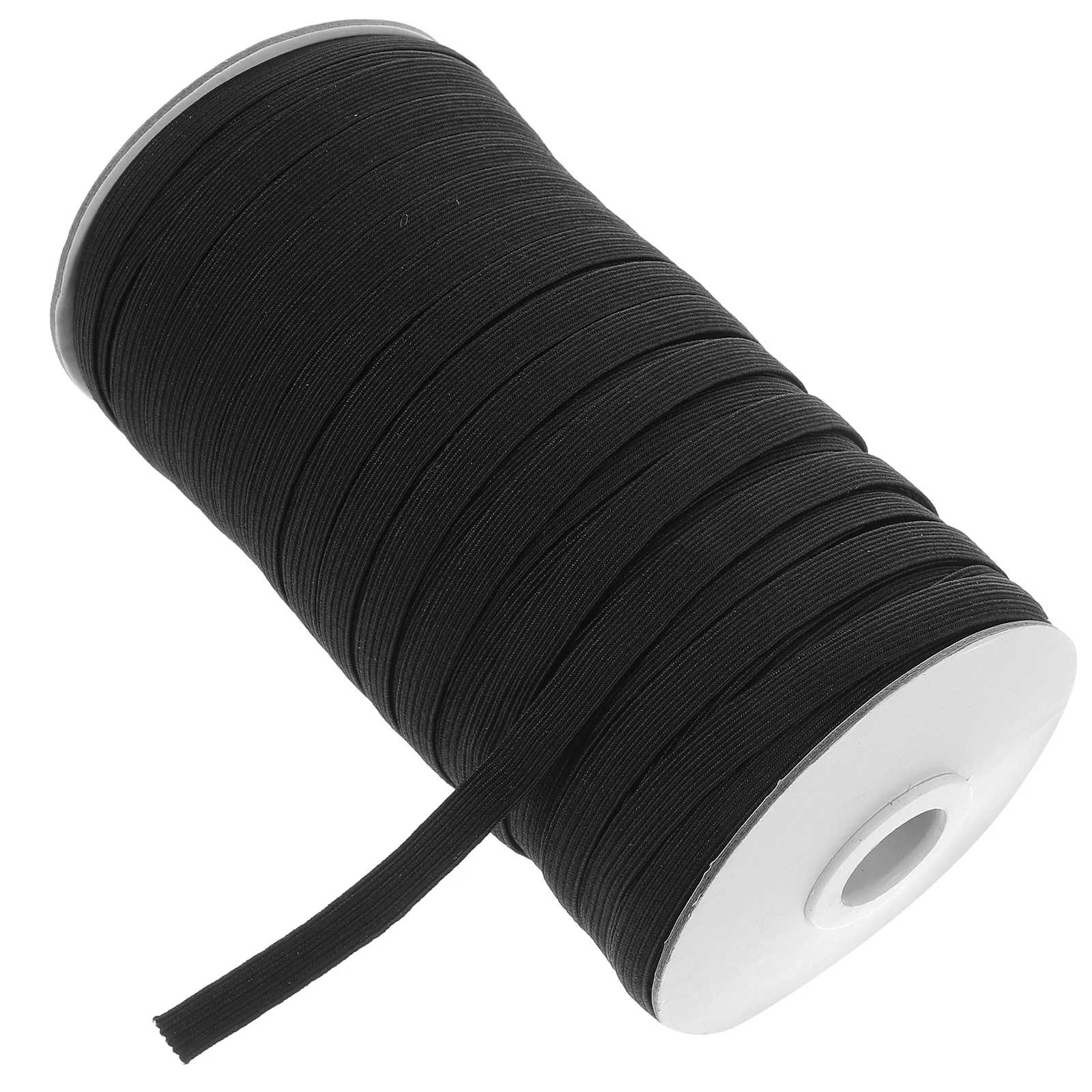 

1 Roll Black Sewing Elastic Band Long Rubber Strap Elastic Cord for Clothes Waistbands Neckline DIY Sewing
