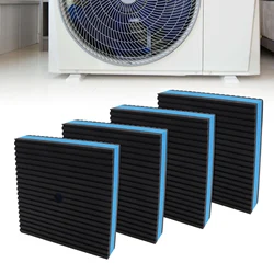 4pcs Anti-Vibration Pad Heavy Duty Ribbed Rubber Pads for HVAC / Air Compressor / Washer and Dryer / Air Conditioner Units