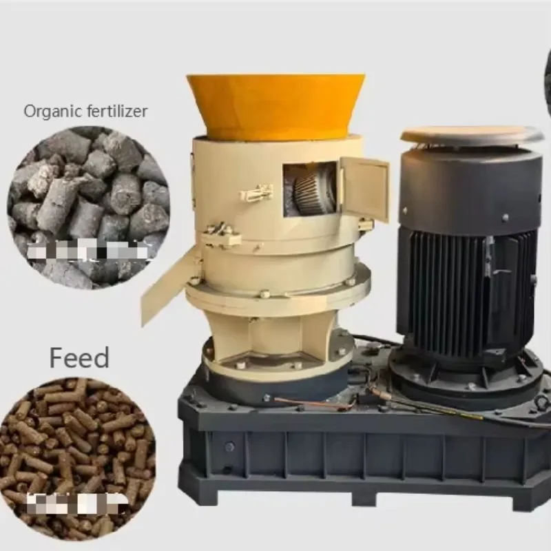 35KW 3-5t/h Animal Feed Wood Pellet Mill Ring Die Flat Die Biomass Pelletizer Poultry Livestock Machine Sale Support Custom