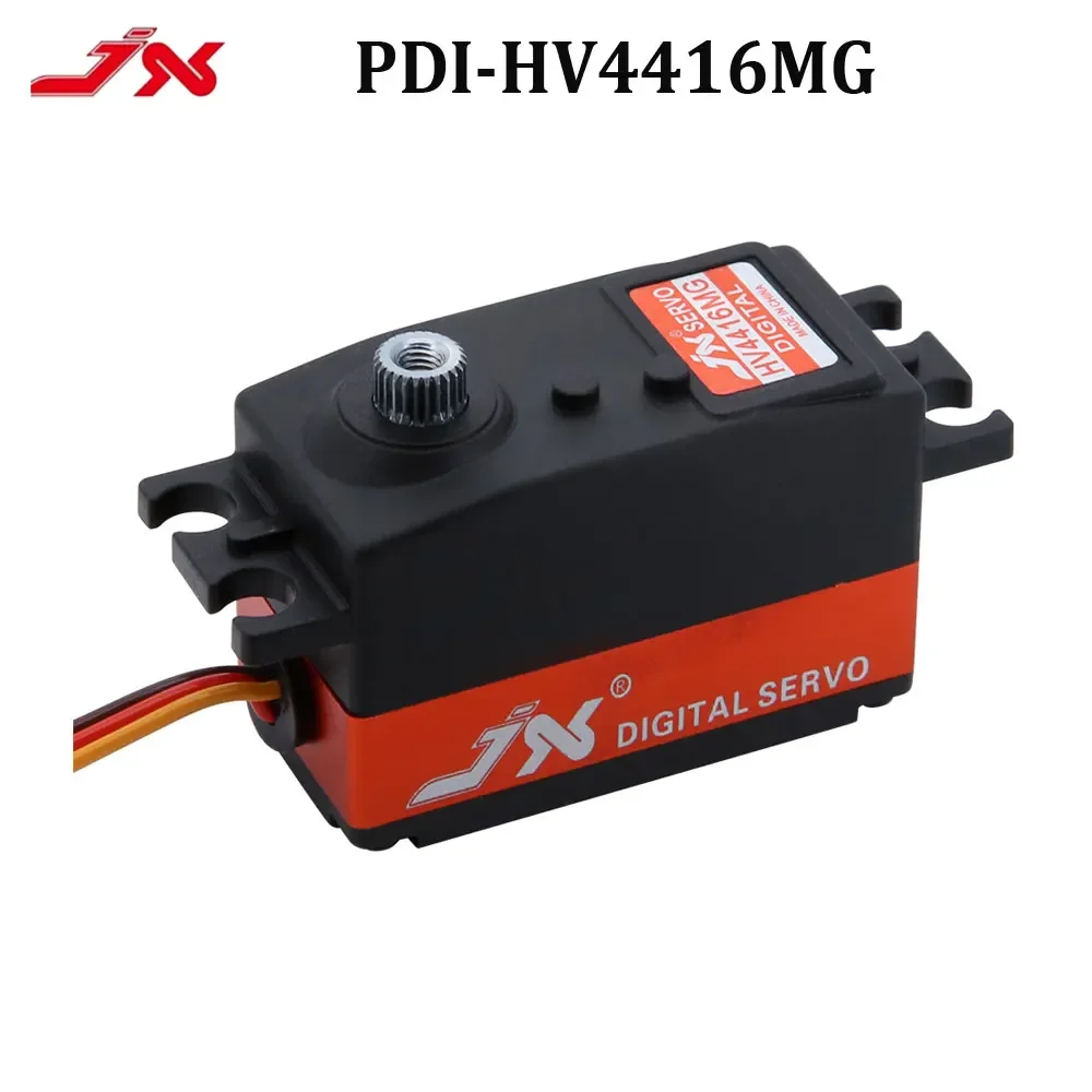 

Сервопривод JX PDI-HV4416MG 16 кг, цифровой сервопривод с металлической шестерней для радиоуправляемого автомобиля/самолета/БПЛА/верлитолета/механического рычага, высококачественные детали двигателя с сердечником